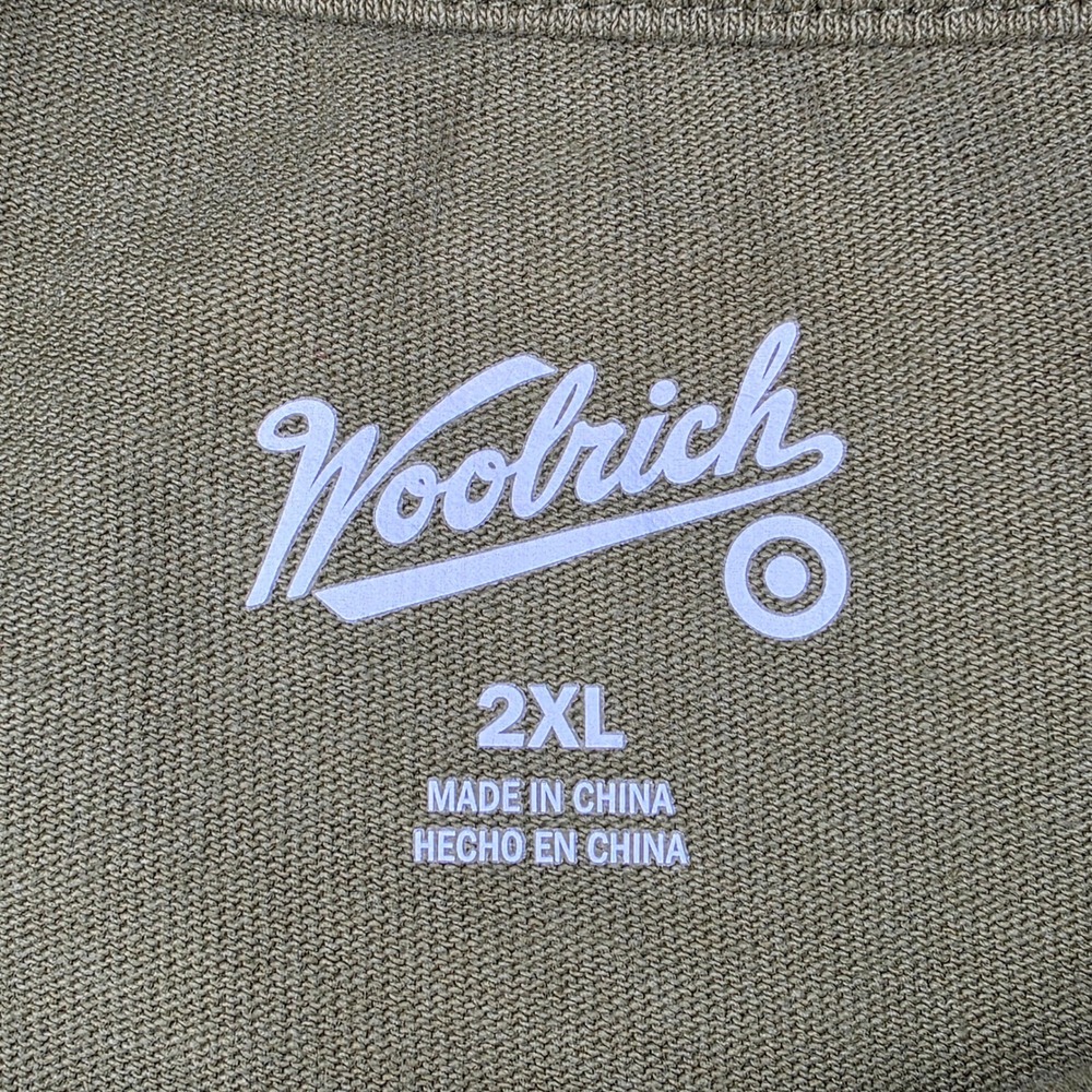 Woolrich Graphic T-Shirt Mens 2XL Green Mountain Logo VN1247024 - Picture 3 of 7